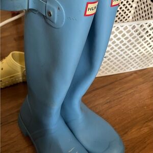 Hunter Sky Blue Waterproof Boots